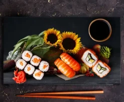 Karottunderlägg-SKÄRBRÄDA I GLAS 52x30 BLOMMOR