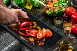 Karottunderlägg-SKÄRBRÄDA I GLAS 52x30 BLOMMOR