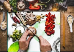 Mat- & Dryckesschabloner-SKÄRBRÄDA I GLAS 52x40 DRYCK