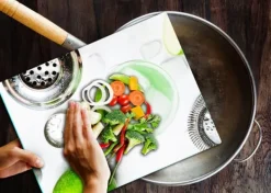 Mat- & Dryckesschabloner-SKÄRBRÄDA I GLAS 52x40 DRYCK