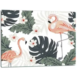 Skärbrädor-SKÄRBRÄDA I GLAS 52x40 FLAMINGO