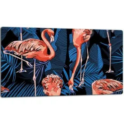 Karottunderlägg-SKÄRBRÄDA I GLAS 52x30 FLAMINGO