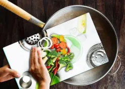 Verktygsset För Drinkar-SKÄRBRÄDA I GLAS 52x30 FRUKT