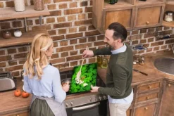 Karottunderlägg-SKÄRBRÄDA I GLAS 52x40 GRÖN