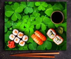 Karottunderlägg-SKÄRBRÄDA I GLAS 52x40 GRÖN