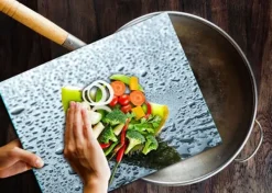 Karottunderlägg-SKÄRBRÄDA I GLAS 52x40 KIWI