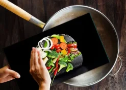 Mat- & Dryckesschabloner-SKÄRBRÄDA I GLAS 52x30 MAT