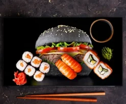 Mat- & Dryckesschabloner-SKÄRBRÄDA I GLAS 52x30 MAT