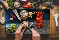 SKÄRBRÄDA I GLASPLATTA 52x30 DROP