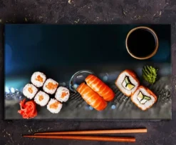 SKÄRBRÄDA I GLASPLATTA 52x30 DROP