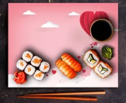 Skopor-SKÄRBRÄDA I GLASPLATTA 52x40 HJÄRTA