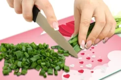 Skopor-SKÄRBRÄDA I GLASPLATTA 52x40 HJÄRTA