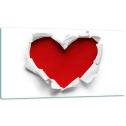 Skärbrädor-SKÄRBRÄDA I GLASPLATTA 52x30 HJÄRTA