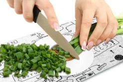 Mat- & Dryckesschabloner-SKÄRBRÄDA I GLASPLATTA 52x30 KAFFE