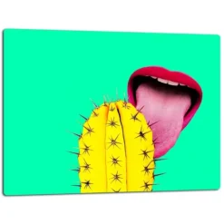 SKÄRBRÄDA I GLASPLATTA 52x40 KAKTUS