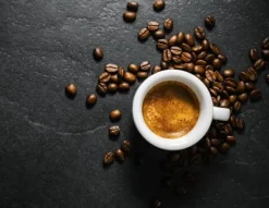 Mat- & Dryckesschabloner-SKÄRBRÄDA I GLASPLATTA 52x40 KAFFE