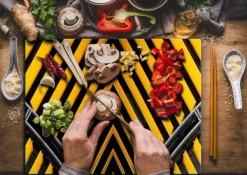 Mat- & Dryckesschabloner-SKÄRBRÄDA I GLASPLATTA 52x40 MÖNSTER