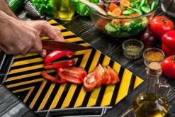 Mat- & Dryckesschabloner-SKÄRBRÄDA I GLASPLATTA 52x40 MÖNSTER