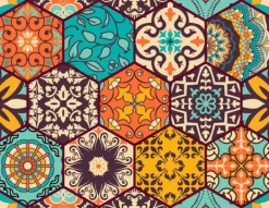 SKÄRBRÄDA I GLASPLATTA 52x40 MOSAIKKAKEL