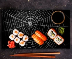 SKÄRBRÄDA I GLASPLATTA 52x30 SVART