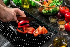 SKÄRBRÄDA I GLASPLATTA 52x40 SVART