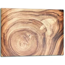 Skärbrädor-SKÄRBRÄDA I GLASPLATTA 52x40 TRÄ