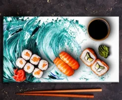 SKÄRBRÄDA I GLASPLATTA 52x30 VÅG