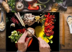 Skärbrädor-SKÄRBRÄDA I HÄRDAT GLAS 30x22 PEPPER