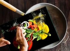 Skärbrädor-SKÄRBRÄDA I HÄRDAT GLAS 30x22 PEPPER