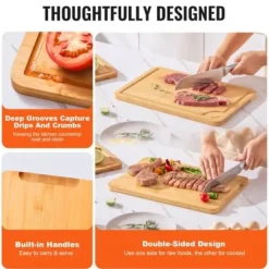 Skärbrädor-Skärbrädeset, 38.1x25.4x1.5 cm, Bambuträ