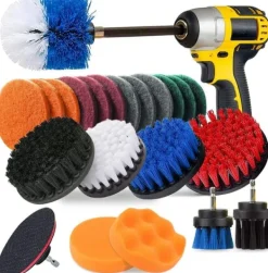Skurborstar / Rengöringsborstar till borrmaskin 19 delar