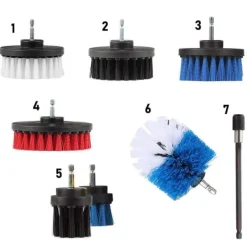 Skurborstar / Rengöringsborstar till borrmaskin 19 delar