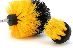 Rengöringsutrustning-Skurborstar till borrmaskin/skruvdragare Gul 8 delar