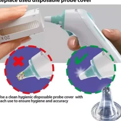 Tillbehör För Kökstermometrar-Skydd för örontermometer Braun ThermoScan 20-pack 2-pack