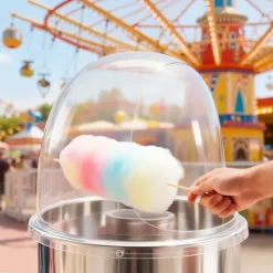 Maskiner För Spunnet Socker-Skyddskåpa till sockervaddsmaskin - Akrylkupol med bubbelskydd - Kompatibel med 38,1 cm sockervaddsmaskiner - Vindskydd - Räfflad botten - Transparent | CDON