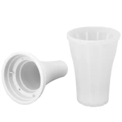 Slushmaskiner-Slushie Maker Cup Snabbfryst 150ml Dryckstillverkning med stor kapacitet med lock för Summer White