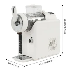 Slushmaskiner-Slushmaskin & frysta drycker - Shaved Ice-maskin - Självrengöring - Digital Styrning - Flera Lägen - EU-kontakt - För Hemmet - Beige