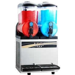 Slushmaskin för Kommersiellt Bruk, 15Lx2 Tank, Margarita Smoothie Frysdryckesmaskin, Snabbkylning