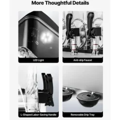 Slushmaskiner-Slushmaskin för Kommersiellt bruk, 15Lx3 Tankar, Margarita och Smoothie Frysdryckesmaskin