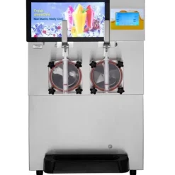 Slushmaskiner-Slushmaskin 8L / 2,1 Gal dubbelskål kommersiell för slush, margarita, smoothie och frysta drycker.