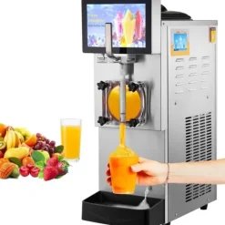 Slushmaskiner-Slushmaskin 8L / 2,1 Gal Enkel Skål Kommersiell Slushy Maskin Margarita Smoothie Frysta Drycker