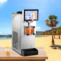 Slushmaskiner-Slushmaskin 8L / 2,1 Gal Enkel Skål Kommersiell Slushy Maskin Margarita Smoothie Frysta Drycker