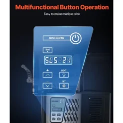 Slushmaskiner-Slushy Maskin 3L för Margarita, Smoothies, Frysta Drycker, catering, evenemang, effektiv och användarvänlig