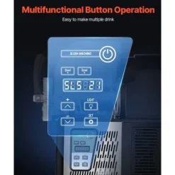 Slushmaskiner-Slushy Maskin 4Lx2, Margarita & Smoothie, Frysta Drycker, Perfekt för Fester, Hög Kvalitet, Enkel Användning, Snabb och Effektiv