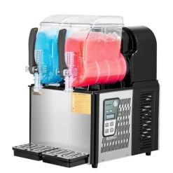 Slushmaskiner-Slushy Maskin 4Lx2, Margarita & Smoothie, Frysta Drycker, Perfekt för Fester, Hög Kvalitet, Enkel Användning, Snabb och Effektiv