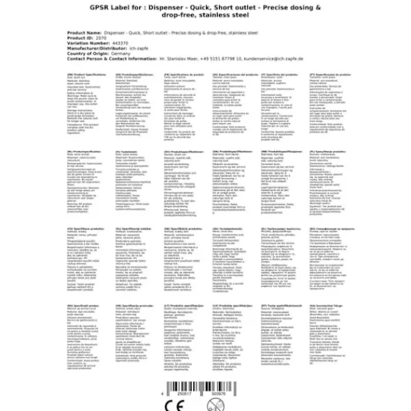 Flaskstopp & Flaskförslutare-Snabb Flaskhällare, kort pip