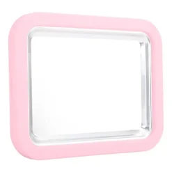 Snabbglassmaskin Pan Roll Frozen Yoghurt Sorbet Gelato Familjekul Hälsosam hemlagad DIY-glass Liten aluminiumlegeringspanel Rosa