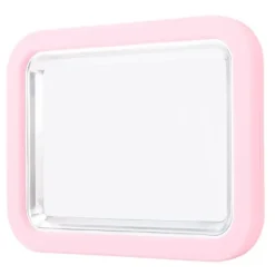 Snabbglassmaskin Pan Roll Frozen Yoghurt Sorbet Gelato Familjekul Hälsosam hemlagad DIY-glass Liten aluminiumlegeringspanel Rosa