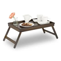 Serveringsfat & Skålar-Sängbricka, 22,5x64x31 cm, Brun