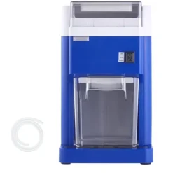 Snökonmaskin - Elektrisk Iskross - Kommersiell - 1,8 L Kapacitet - 300 W Motor - Rostfria Stålblad - Fin och Fluffig Is - För Hem och Restaurang - Blå | CDON
